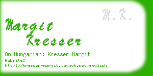 margit kresser business card